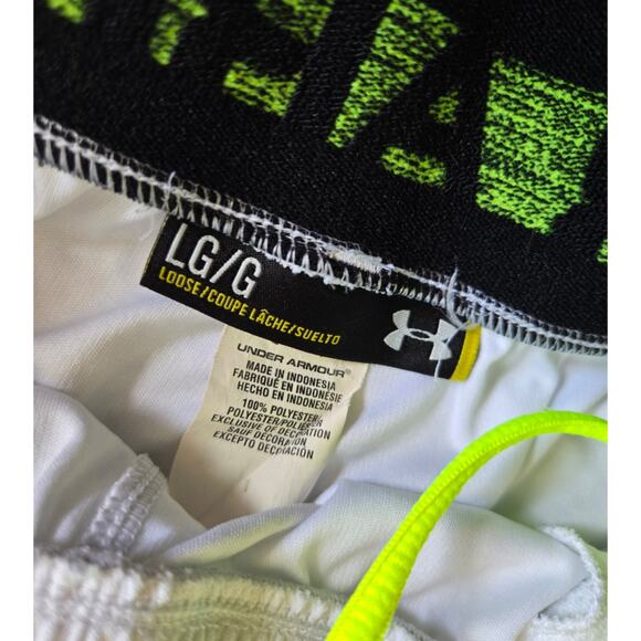 Under Armour White and Gray Men's Shorts - Picture 3 of 5